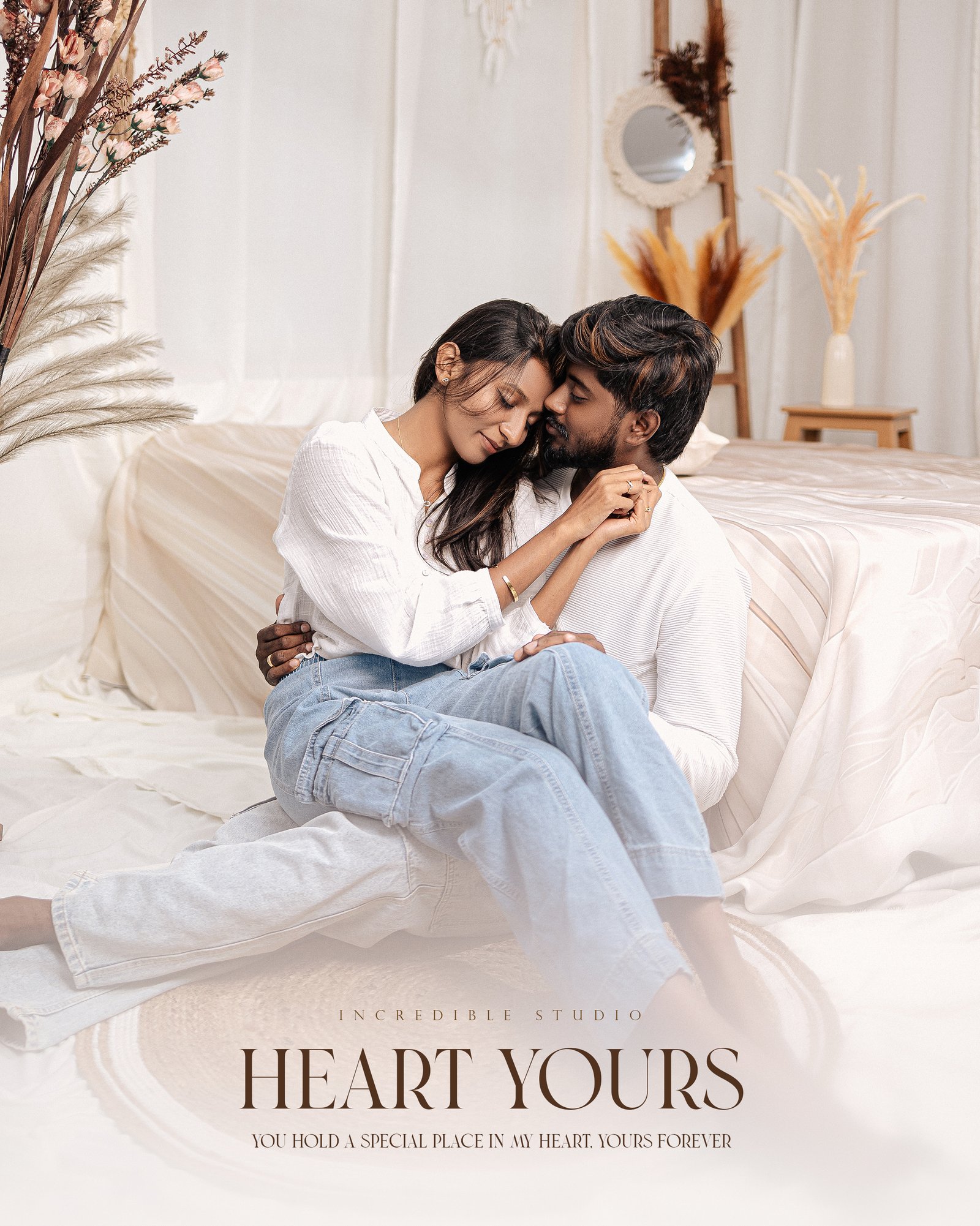Indoor couple shoot